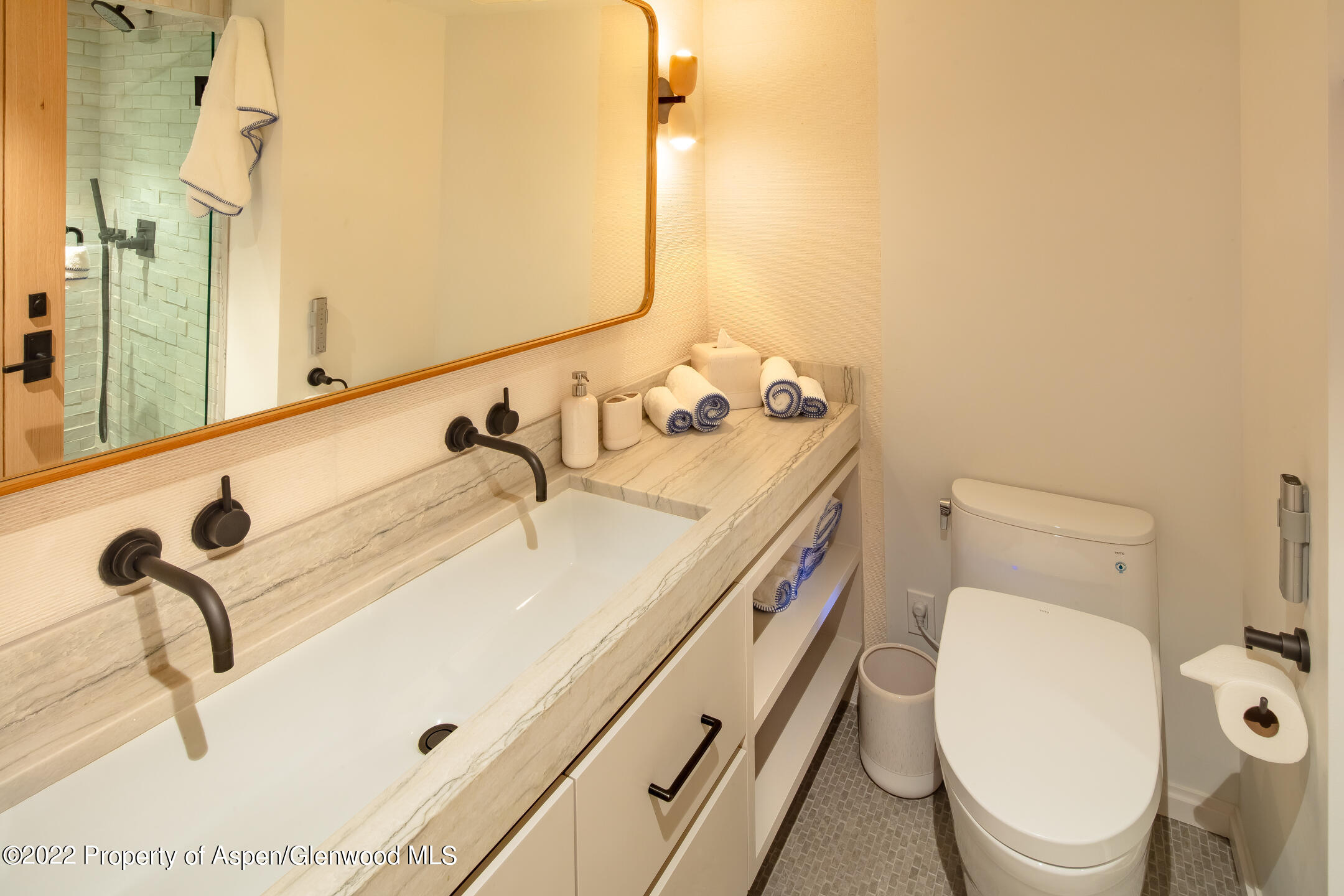 800 South Mill Street, Unit 201C Aspen, CO 81611 - Photo 11 of 13 a bathroom with a sink and a toilet