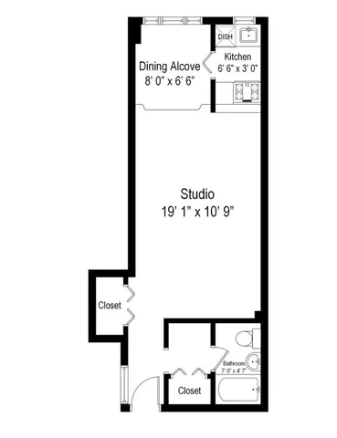 $850,000 | 120 Central Park South, Unit 12C | Central Park South