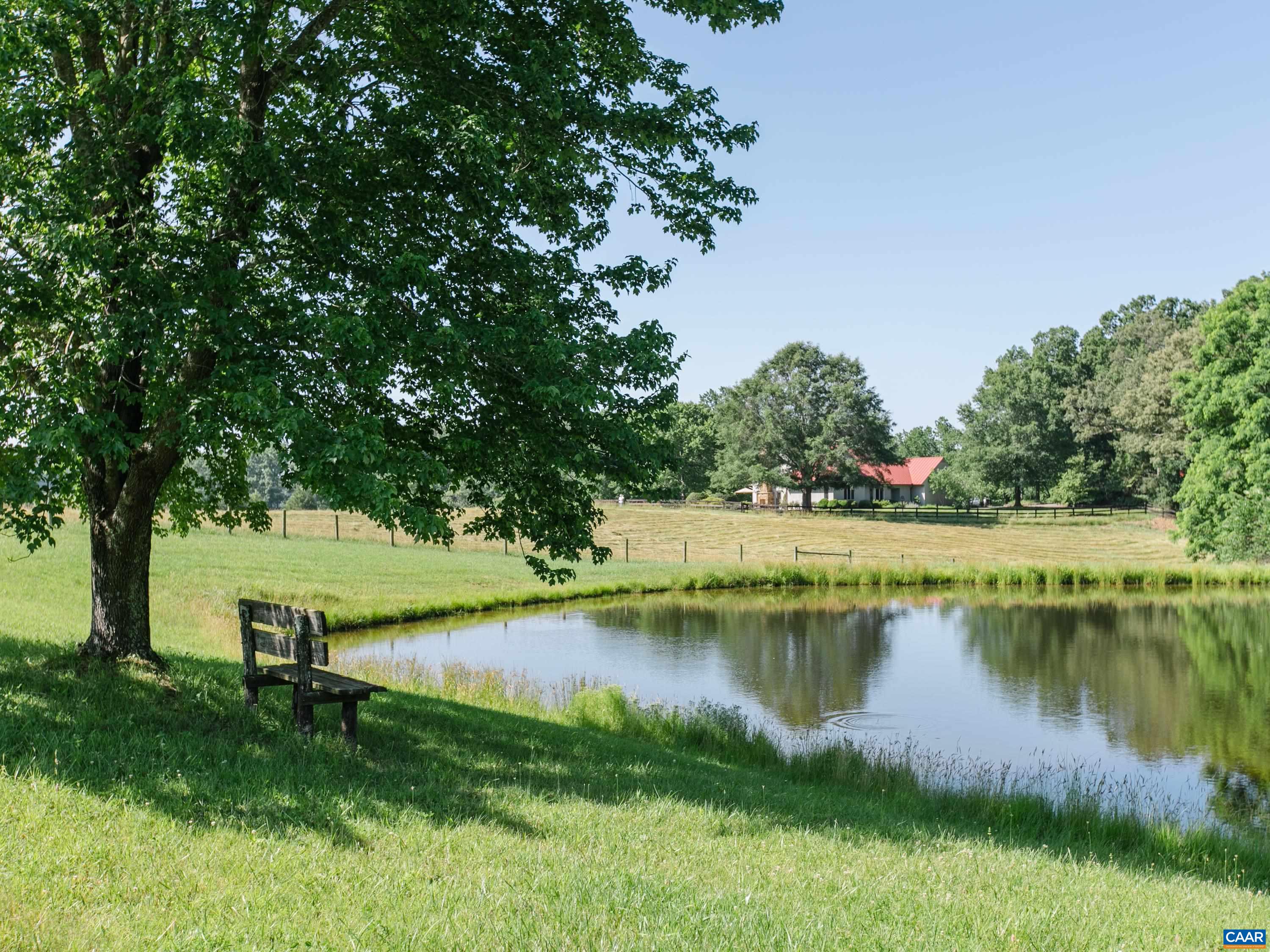 5083 Catterton Road Free Union, VA 22940 - Photo 4 of 33 a view of a lake with a yard and large trees