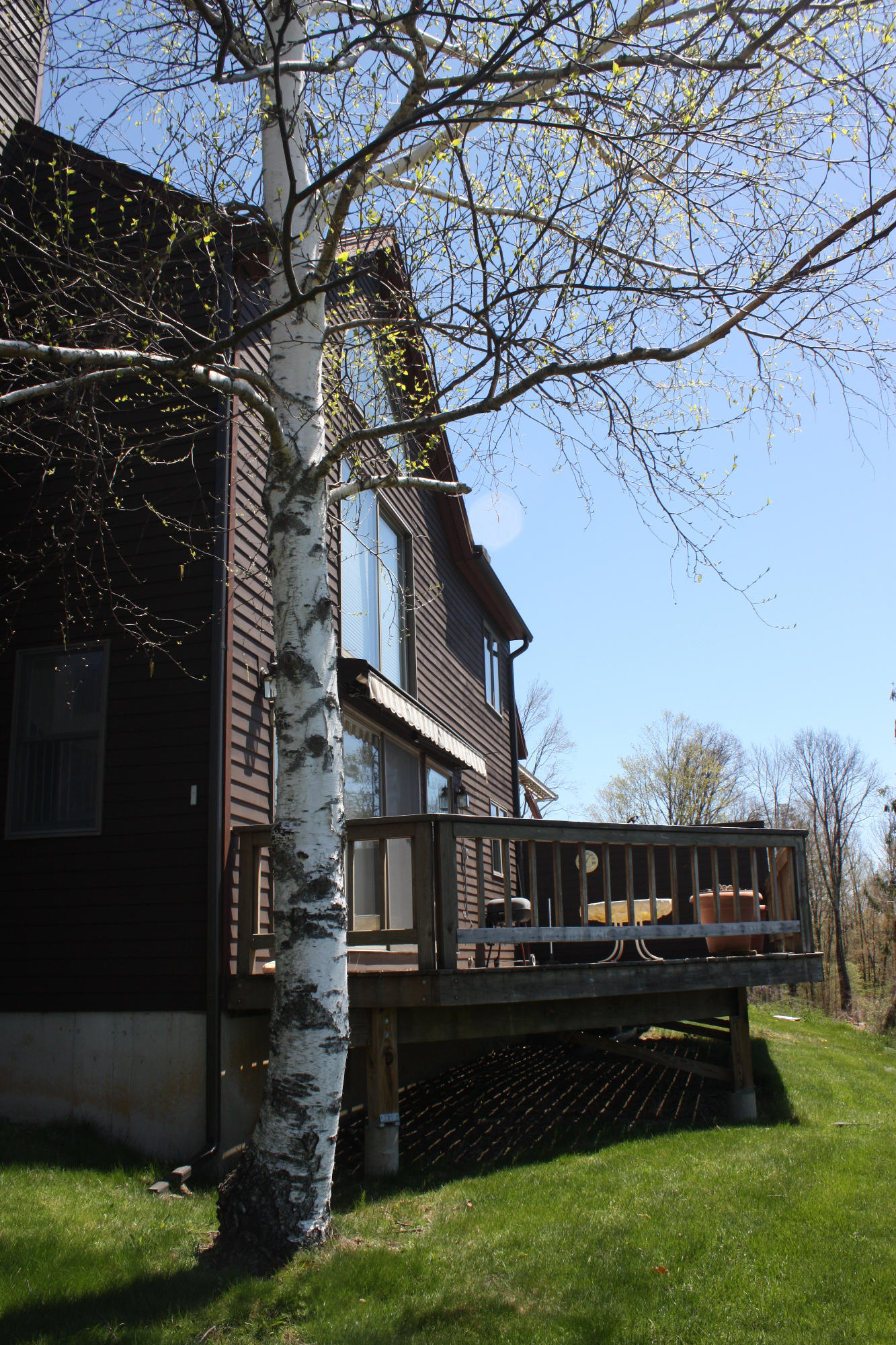 200 Stockbridge Road Stockbridge, MA 01262 - Photo 5 of 24 Back deck with electric awning