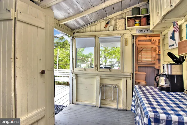 a table and chairs in a kitchen