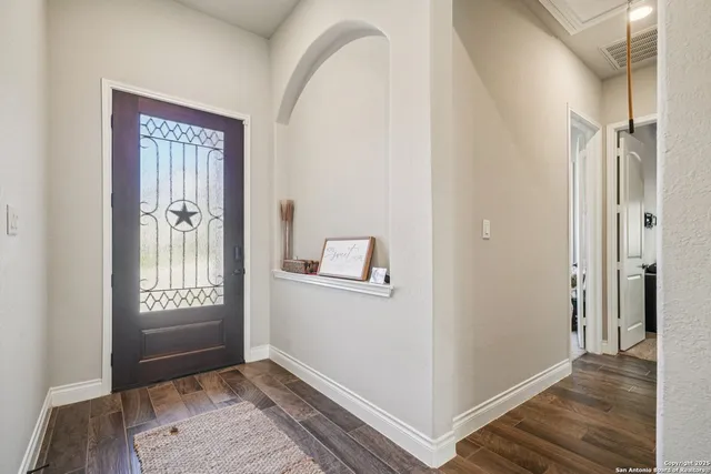 a view of an entryway door