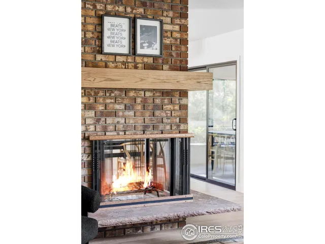 a living room with a rug