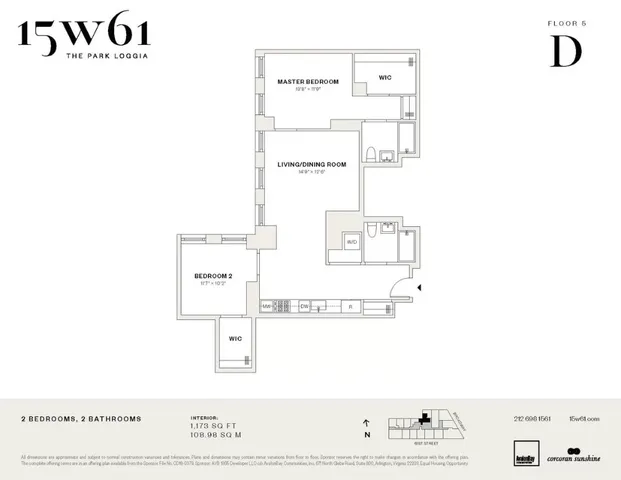$9,999 | 15 West 61st Street, Unit 5D | Upper West Side