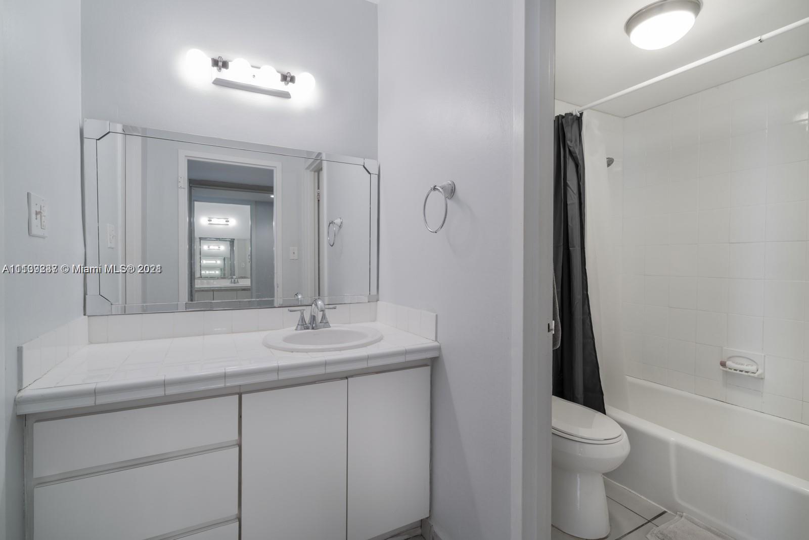 100 Lincoln Road, Unit 406 Miami Beach, FL 33139 - Photo 6 of 10 a bathroom with a sink a toilet and shower