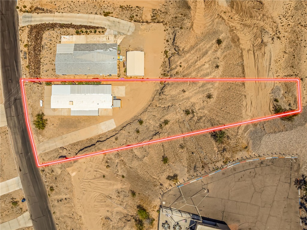 3880 Rising Sun Road Bullhead City, AZ 86442 - Photo 39 of 42 Aerial Survey, Property Boundaries. Illustrating the defined perimeter of the property