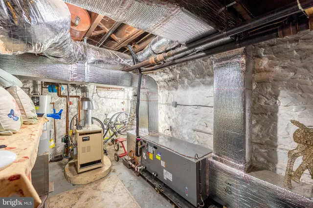 a view of storage and utility room