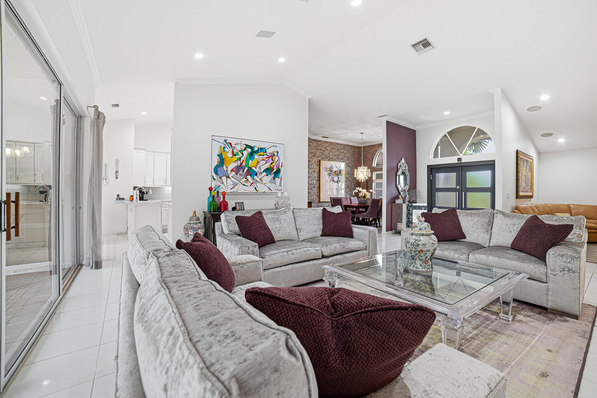 10791 River Glenn Drive Boca Raton, FL 33428 - Photo 14 of 68 a living room with furniture and a large window