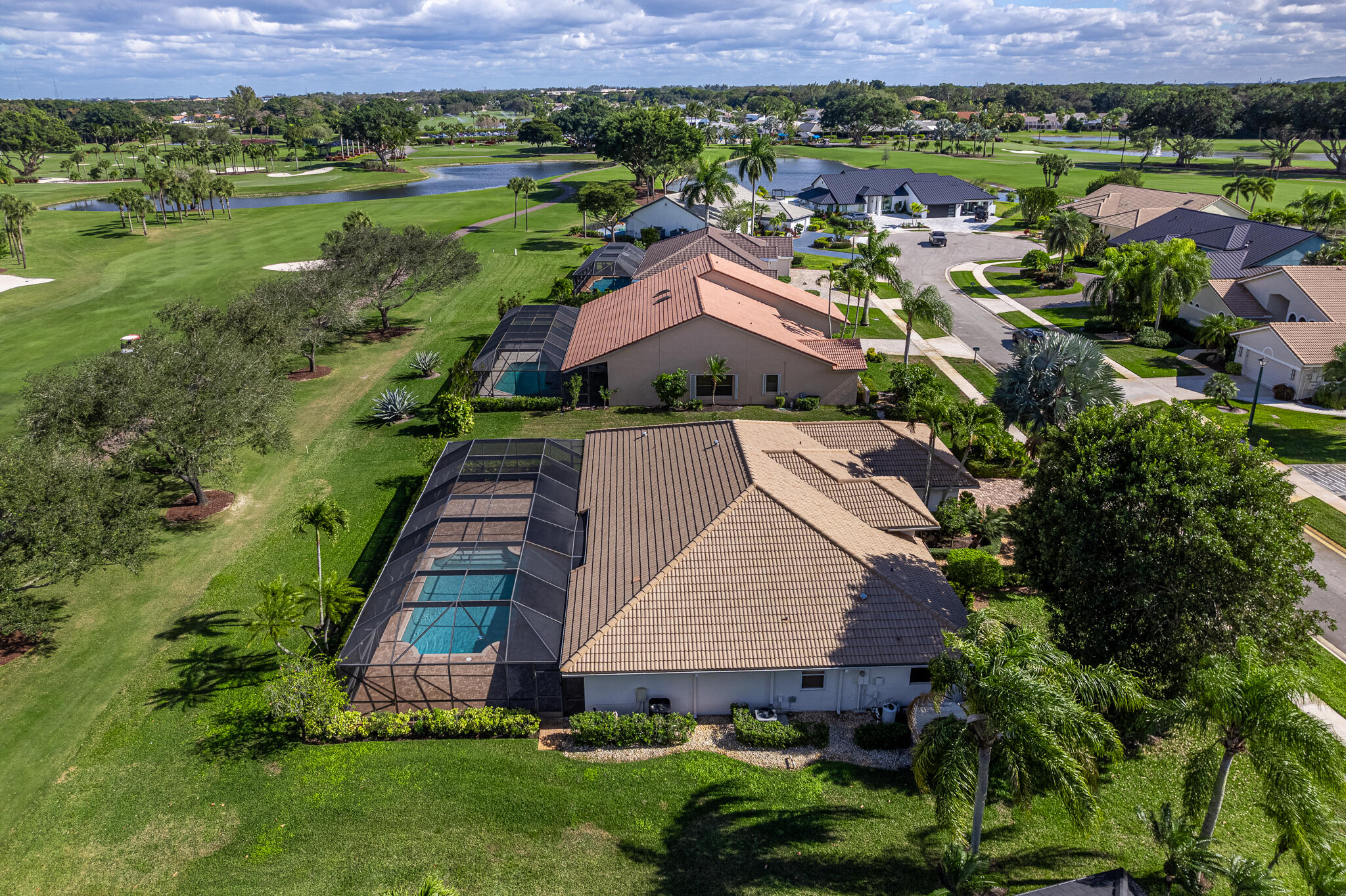 10791 River Glenn Drive Boca Raton, FL 33428 - Photo 42 of 68 an aerial view of a house with a garden