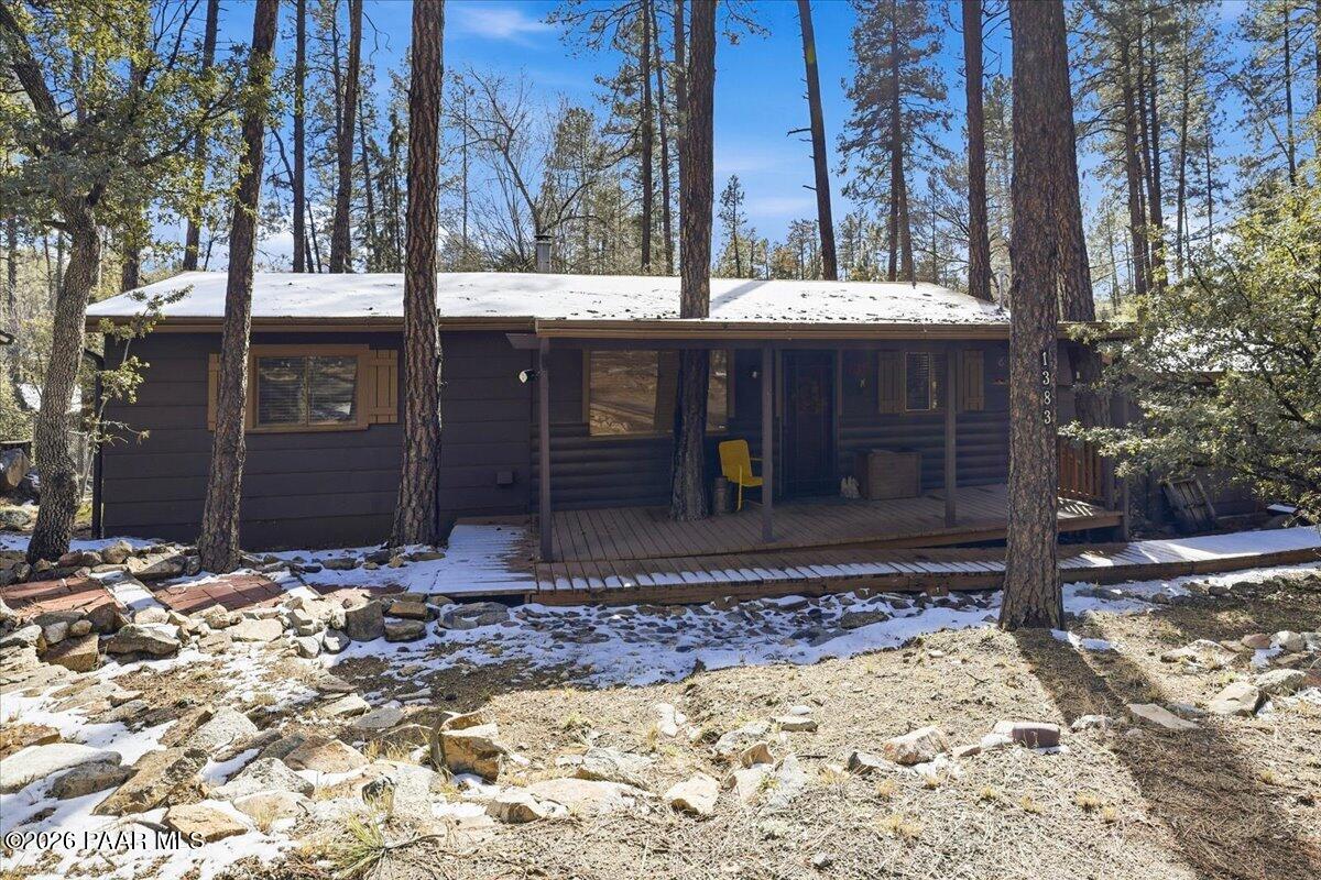 1383 West Boulder Road Prescott, AZ 86303 - Photo 3 of 21 a view of a backyard of the house