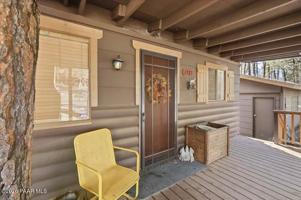 a view of a chairs in the balcony