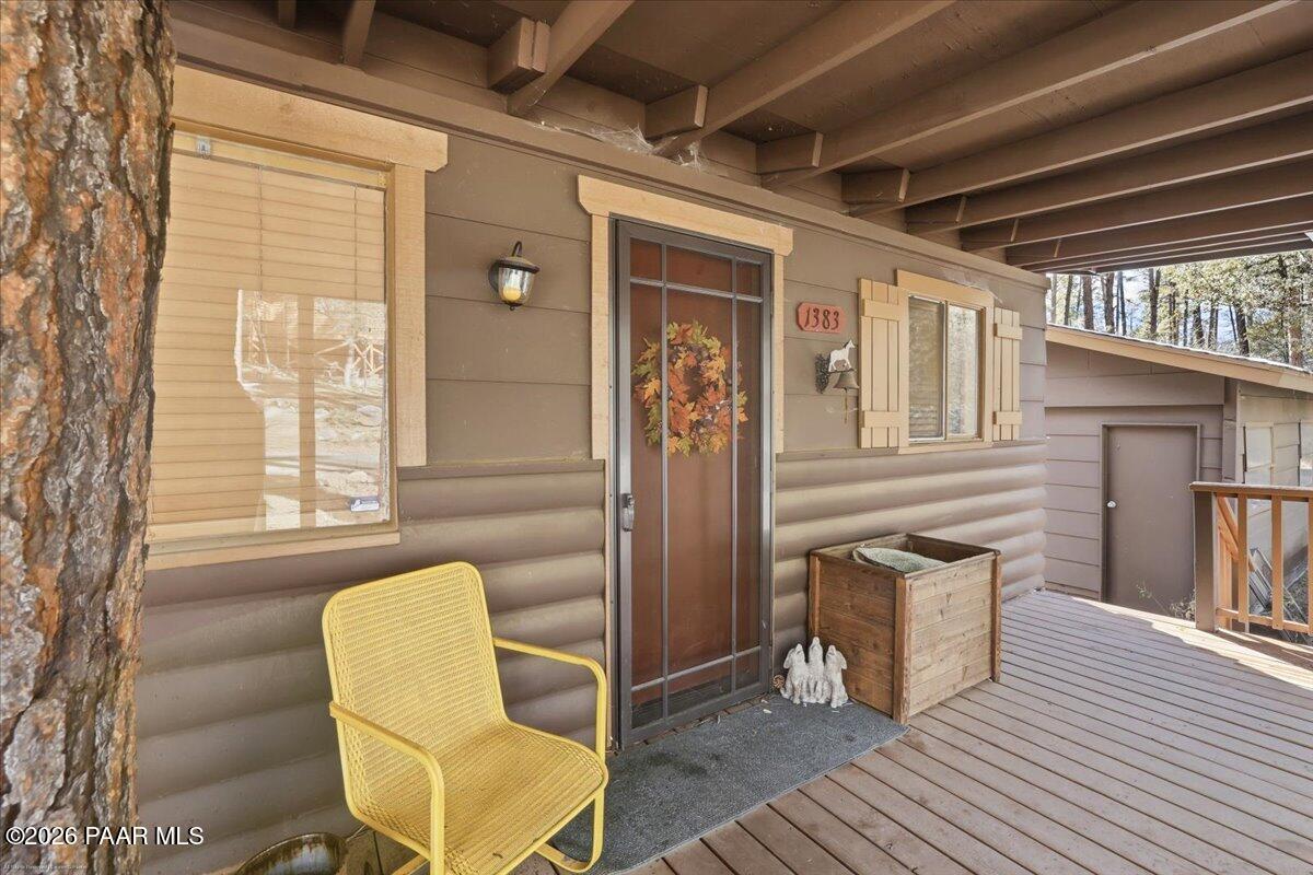1383 West Boulder Road Prescott, AZ 86303 - Photo 4 of 21 a view of a chairs in the balcony