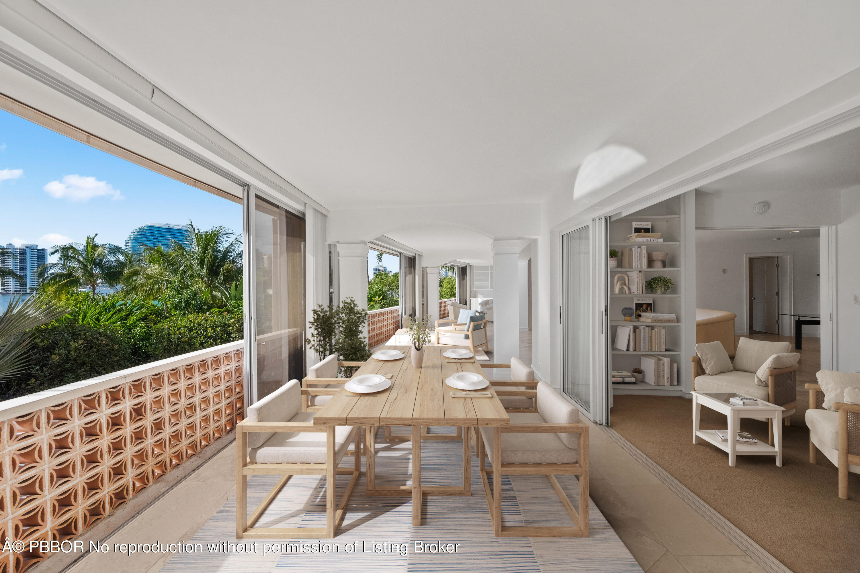 Virtually Staged Loggia