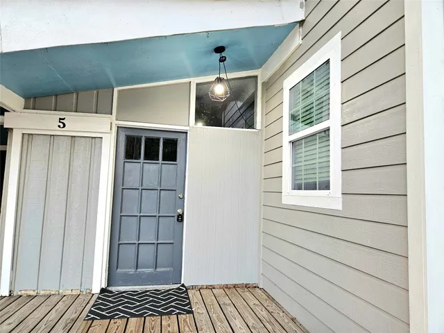 a view of a house with a door