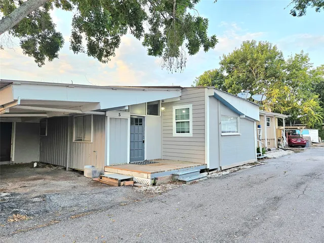 a backyard of a house