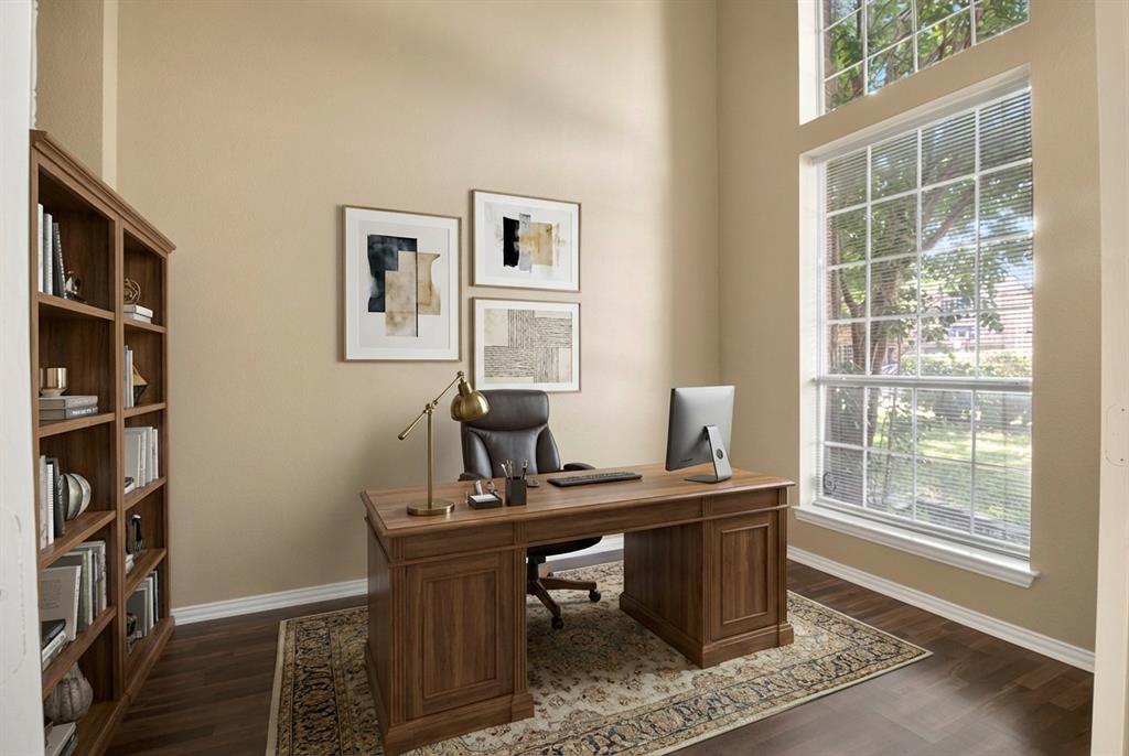 2113 Glen Manor Road Corinth, TX 76208 - Photo 4 of 36 Virtually staged office with 2-story ceiling