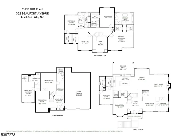 $3,480,000 | 354 Beaufort Avenue, Livingston, NJ 07039