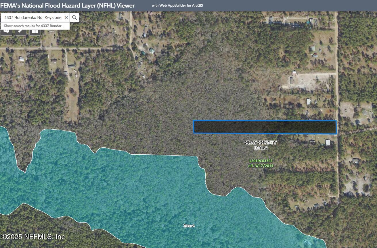 4337 Bondarenko Road Keystone Heights, FL 32656 - Photo 3 of 19 Overhead of Lot