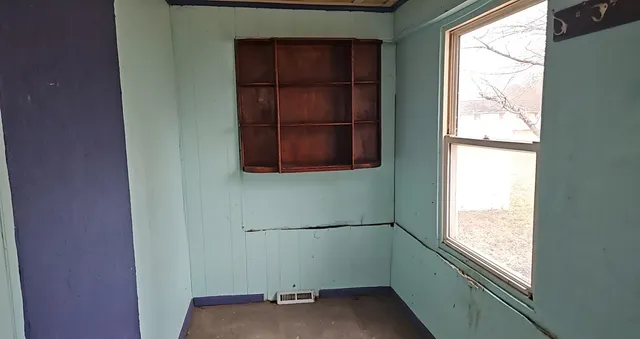 a view of a room with window