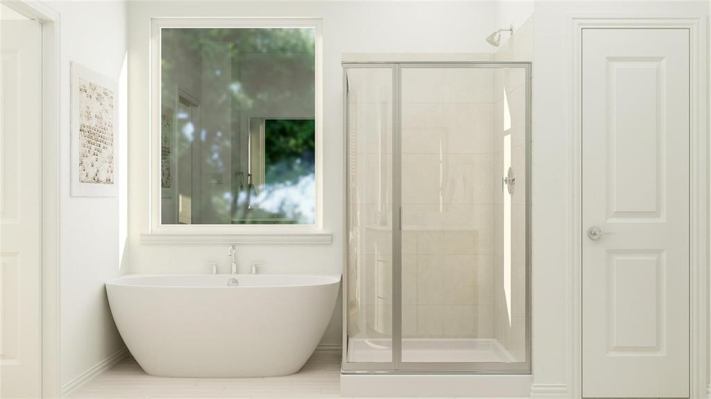 2621 Bridgeport Street Celina, TX 75009 - Photo 30 of 33 a white bath tub sitting next to a shower