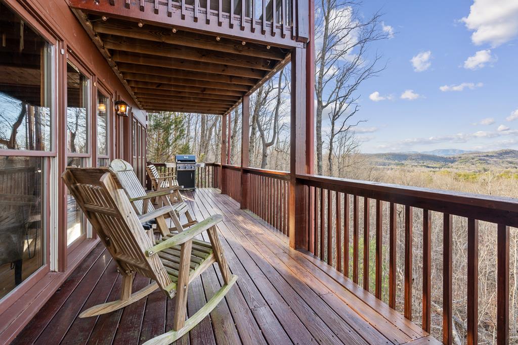 472 Timber Ridge Blue Ridge, GA 30513 - Photo 50 of 63 a view of a balcony with chairs