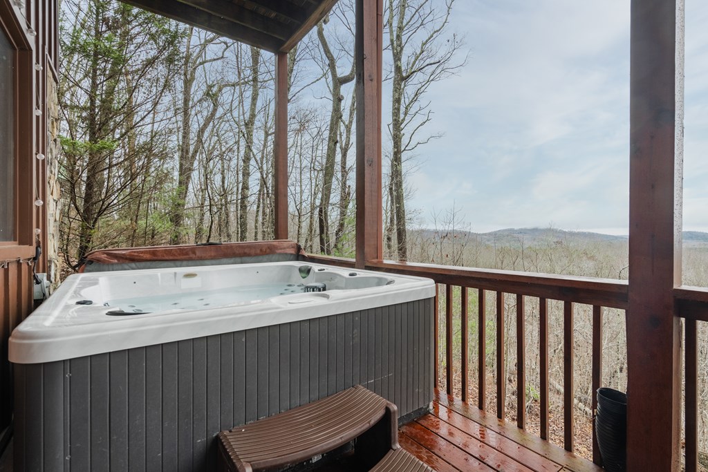 472 Timber Ridge Blue Ridge, GA 30513 - Photo 51 of 63 a bath room with a sink and a mirror