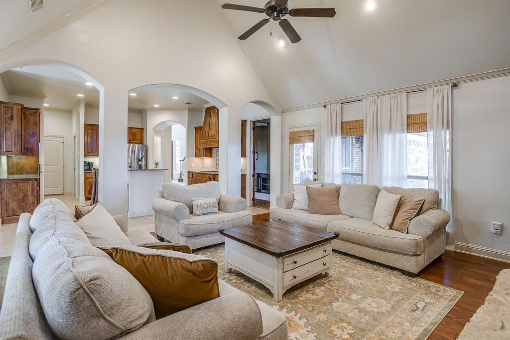 43 Crown Road Willow Park, TX 76087 - Photo 17 of 40 a living room with furniture and a large window