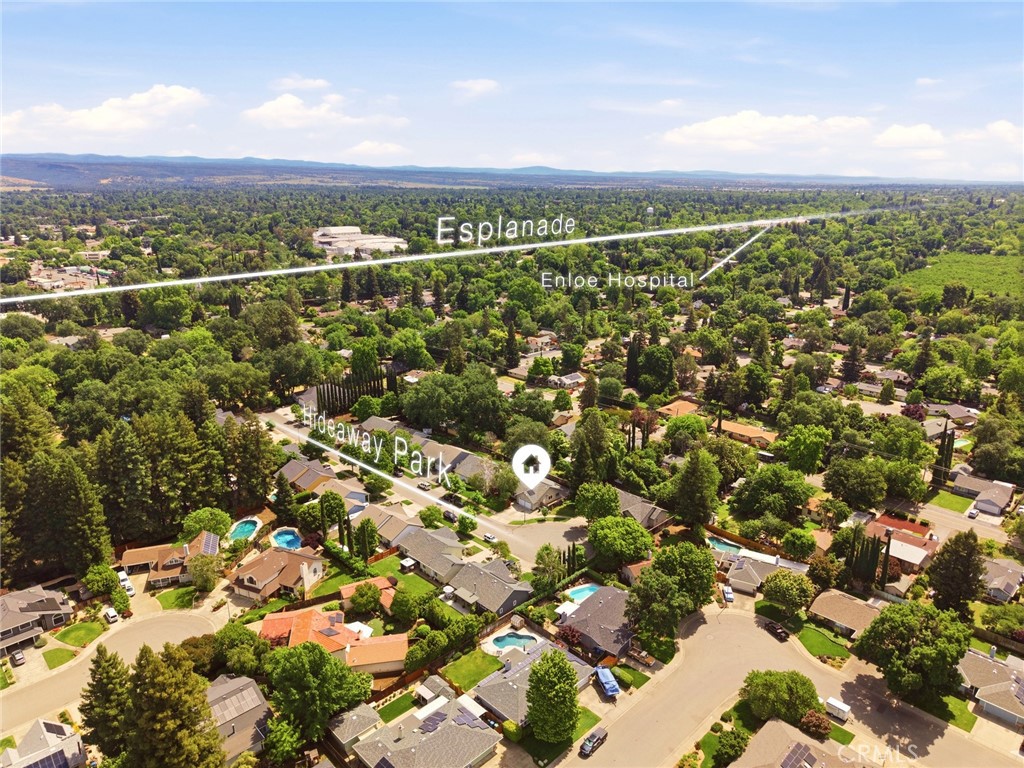 451 Hideaway Chico, CA 95926 - Photo 8 of 33 a view of a city with mountain