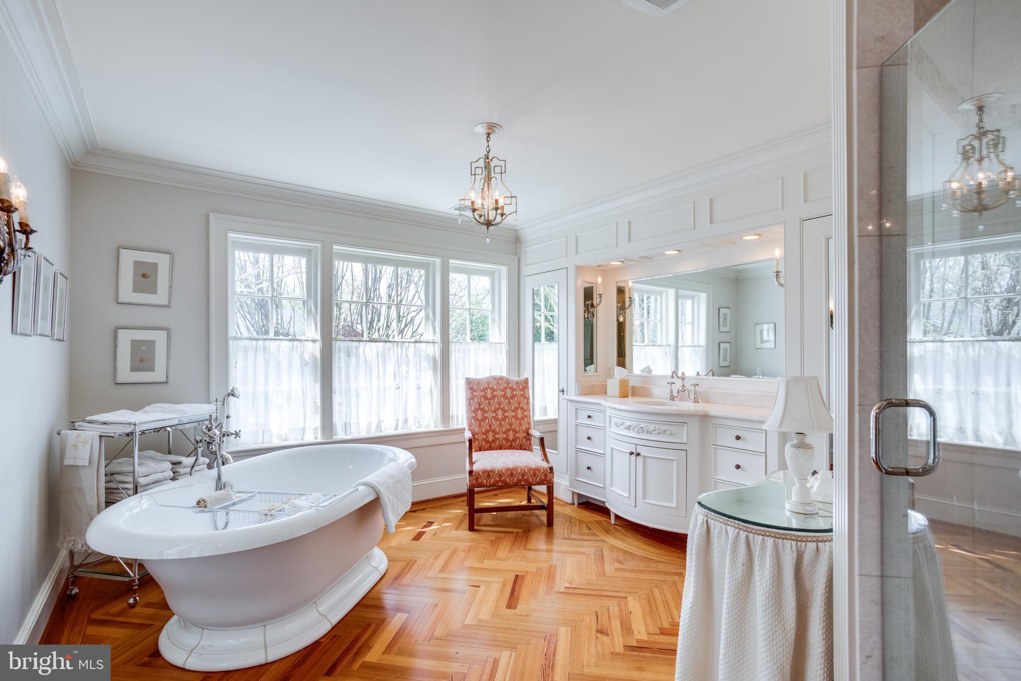 2203 Belle Haven Road Alexandria, VA 22307 - Photo 37 of 77 Herringbone floors and spa-like finishes