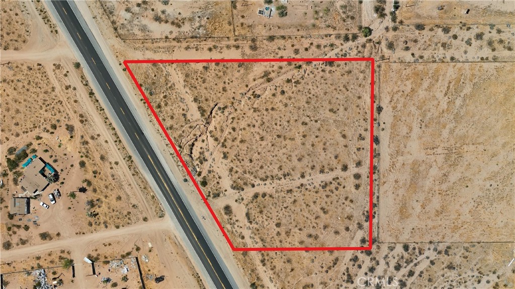 0 Old Woman Springs Road Landers, CA 92285 - Photo 1 of 24 Aerial overview with approximate property boundaries shown for reference only. Not a survey.