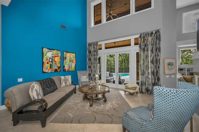 a bedroom with a bed and furniture