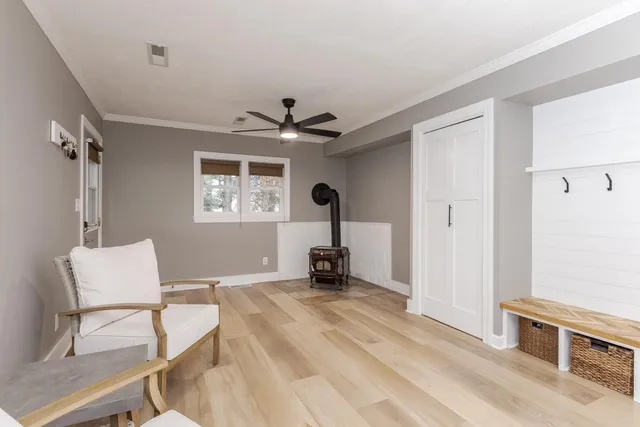 a room with a window