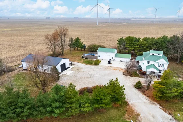 a view of a terrace with a bench