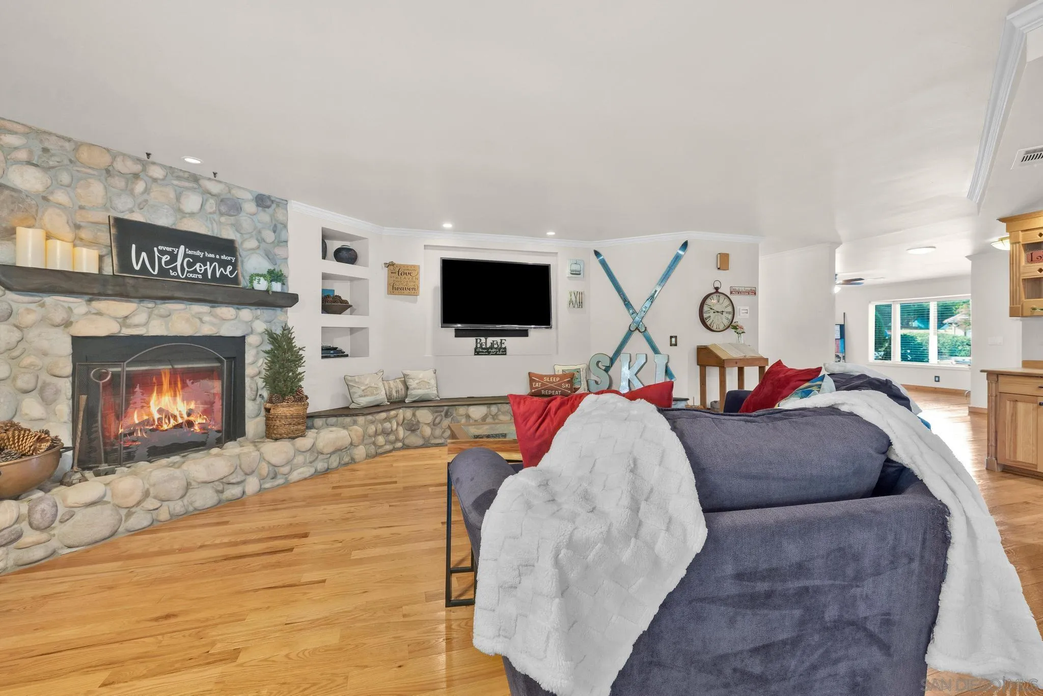 1695 Calmin Way Fallbrook, CA 92028 - Photo 15 of 44 a living room with furniture and a fireplace