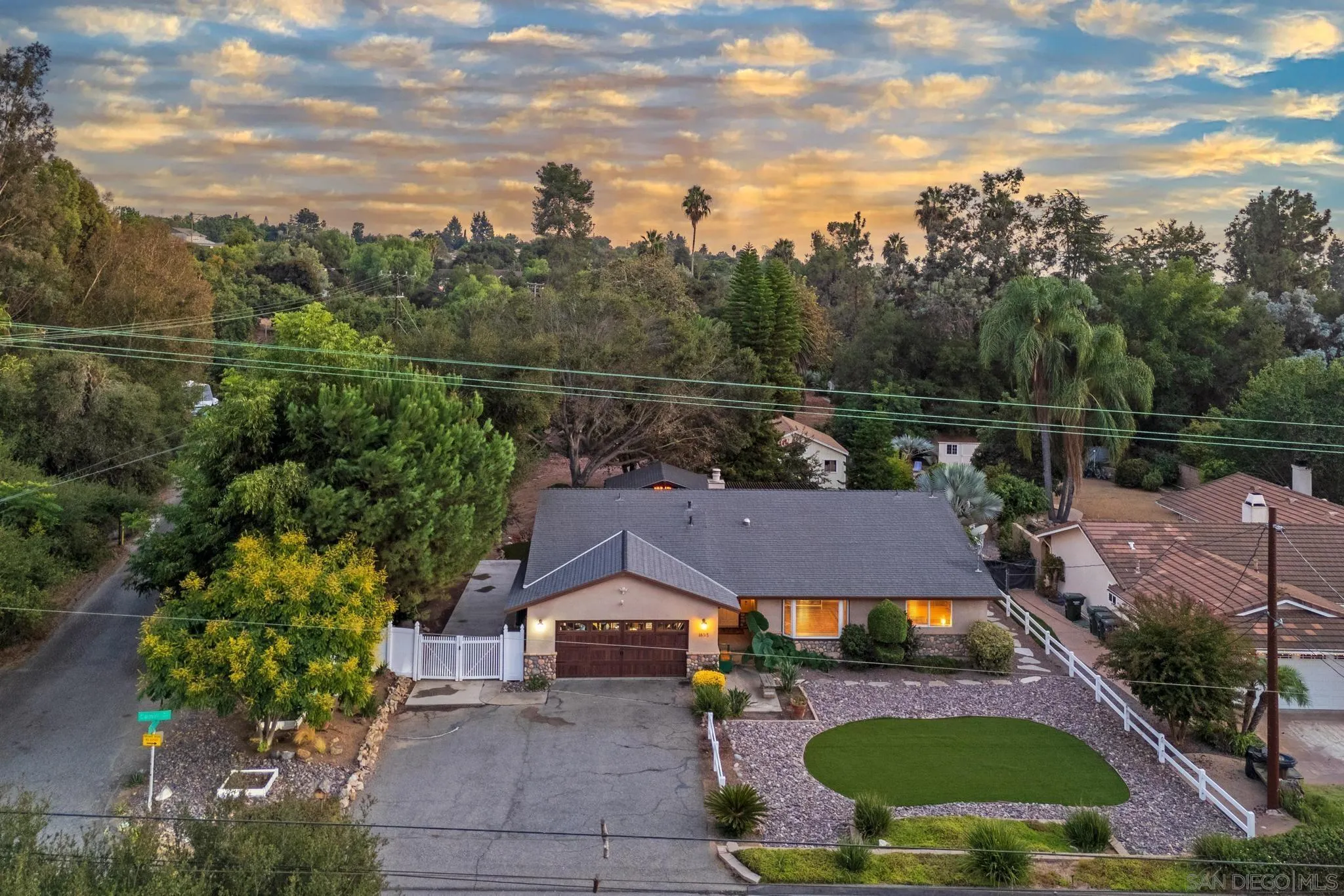 1695 Calmin Way Fallbrook, CA 92028 - Photo 2 of 44 an aerial view of house with yard swimming pool and outdoor seating