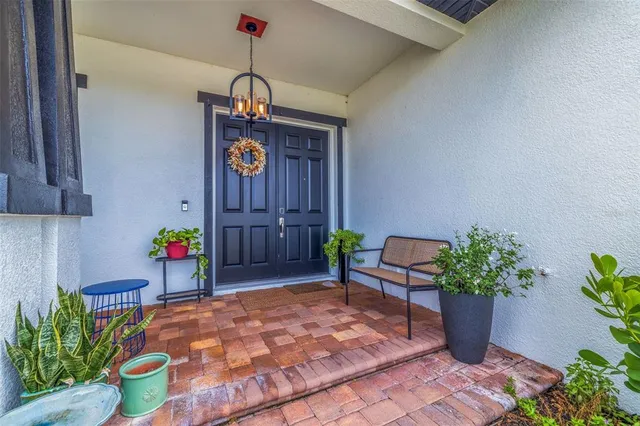 a view of outdoor space and dining space