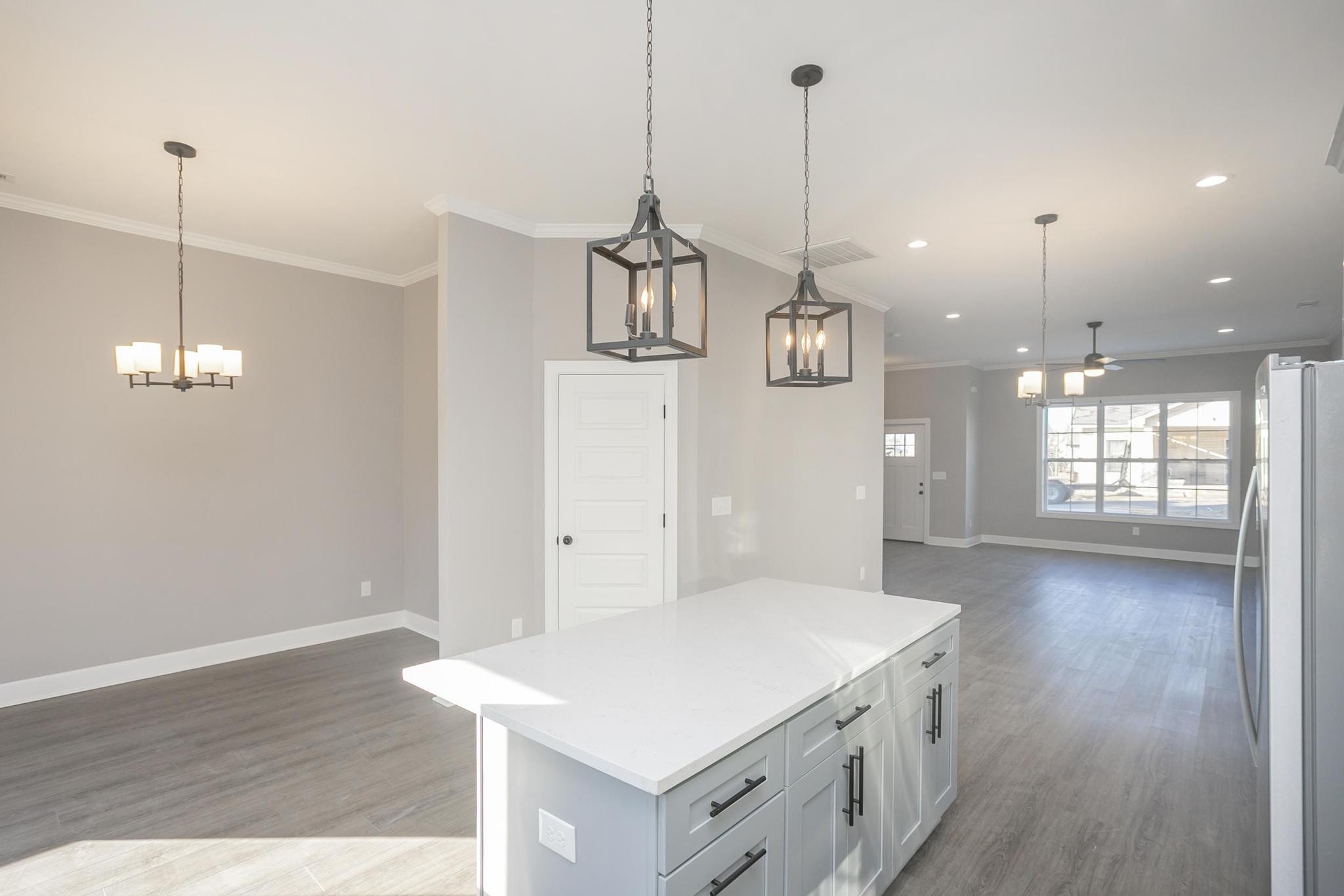 4329 Old Goins Road Nashville, TN 37211 - Photo 14 of 24 a kitchen with a refrigerator a sink and wooden floor