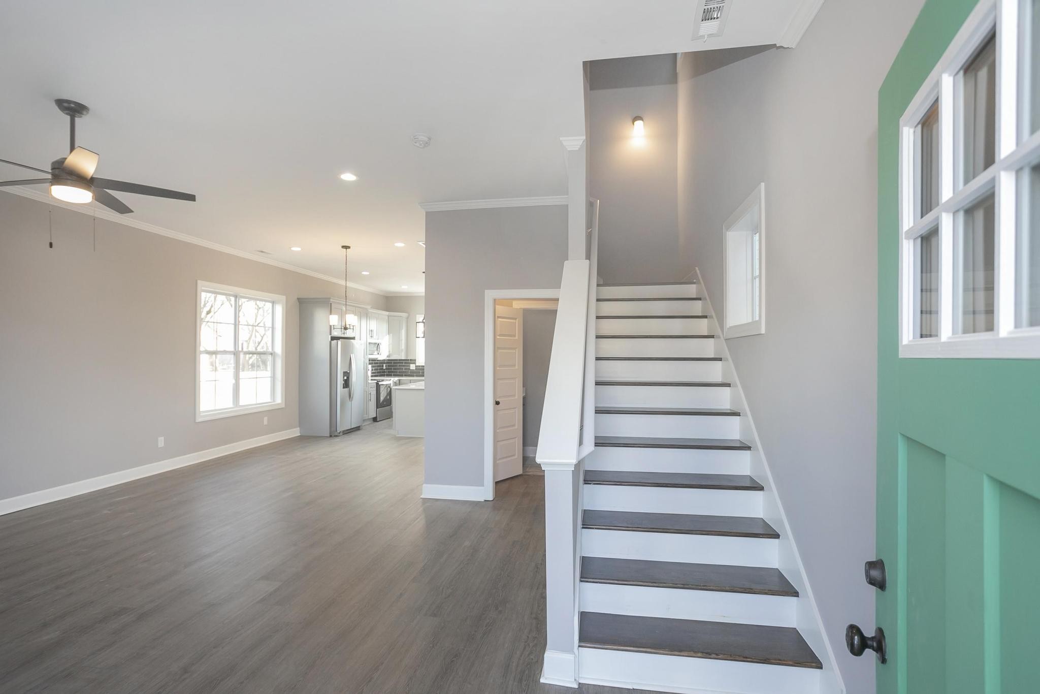 4329 Old Goins Road Nashville, TN 37211 - Photo 5 of 24 a view of an entryway with wooden floor and stairs