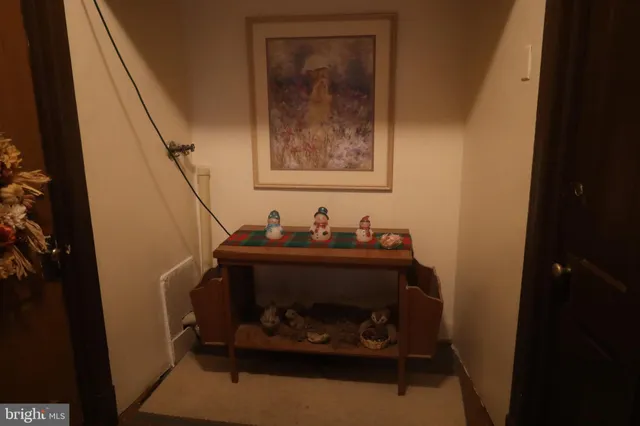 a room with furniture and closet