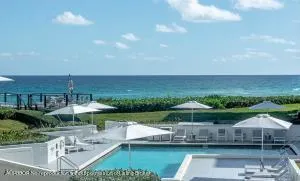 a view of a lake with houses