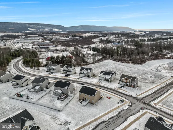 an aerial view of multiple house