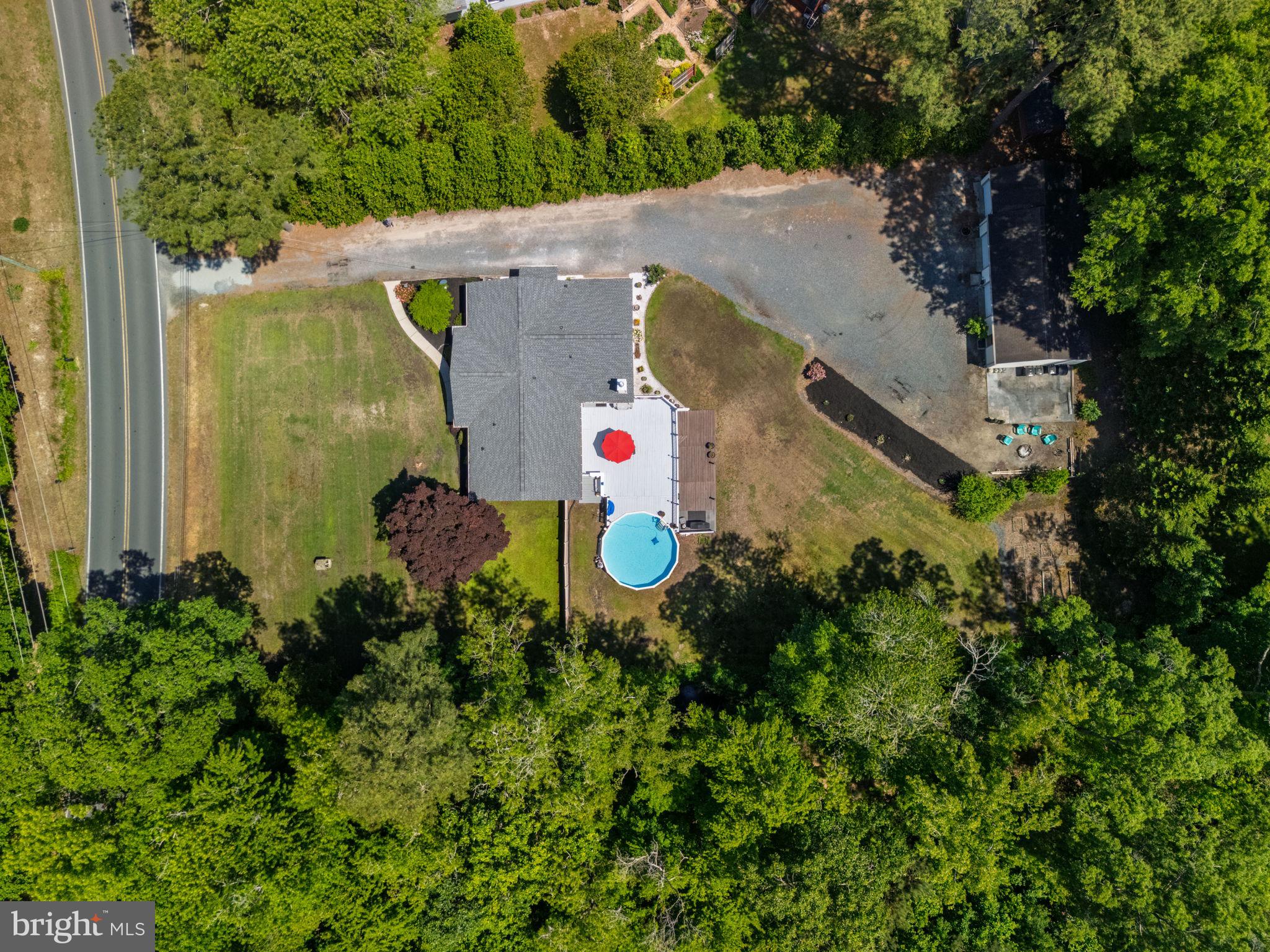 4563 Nutters Cross Road Salisbury, MD 21804 - Photo 24 of 52 an aerial view of a house with a backyard