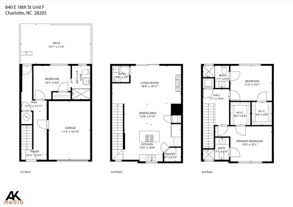 $2,900 | 840 East 18th Street, Unit C, Charlotte, NC 28205