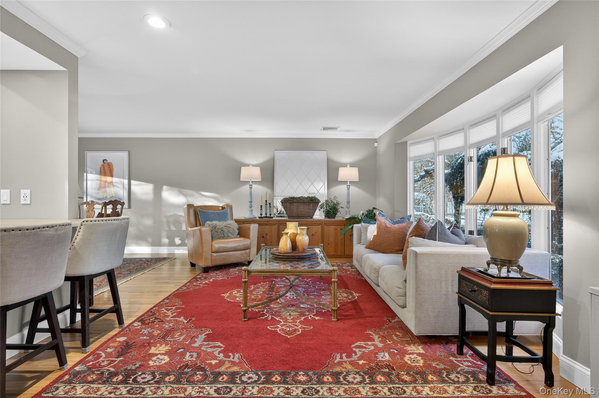 6 Dale Avenue Syosset, NY 11791 - Photo 3 of 34 a living room with furniture wooden floor and a table