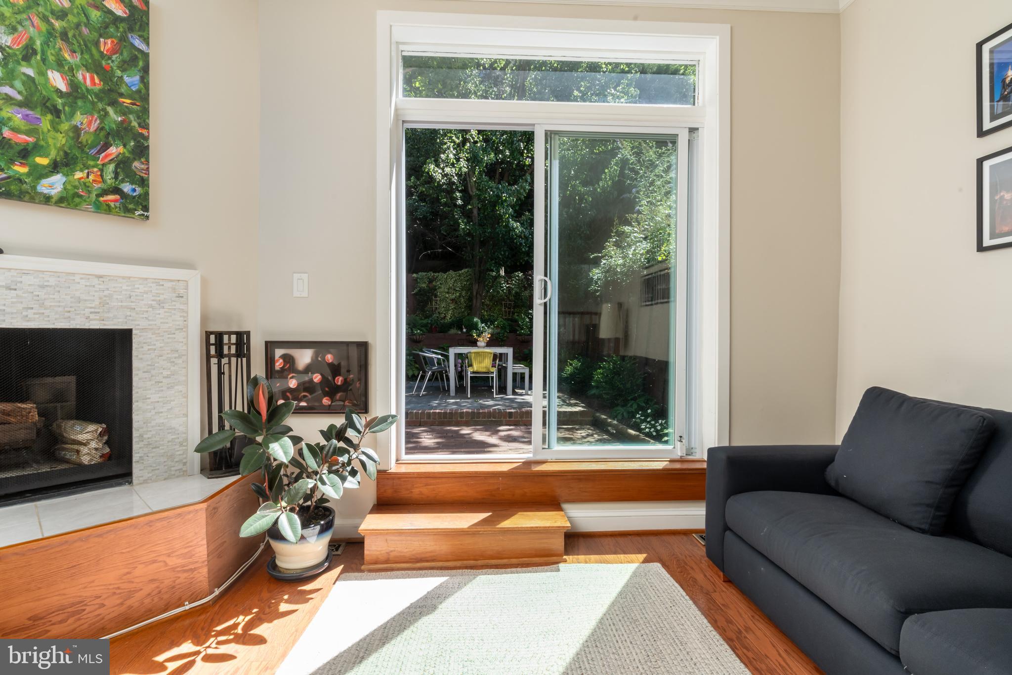 2205 Ontario Road Northwest Washington, DC 20009 - Photo 11 of 31 Sliding doors offer light and easy access to patio