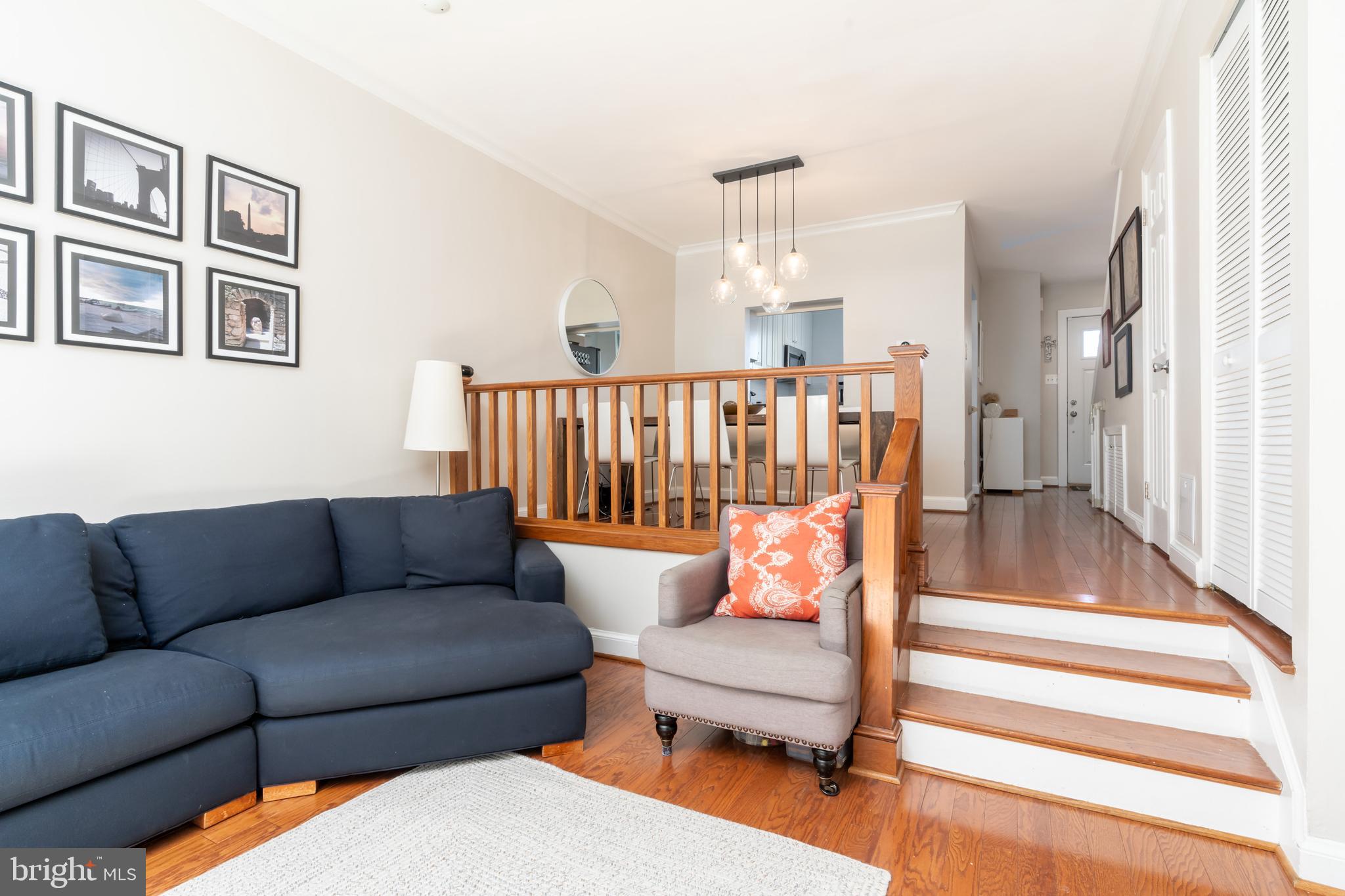 2205 Ontario Road Northwest Washington, DC 20009 - Photo 13 of 31 Step down feature creates room definition.