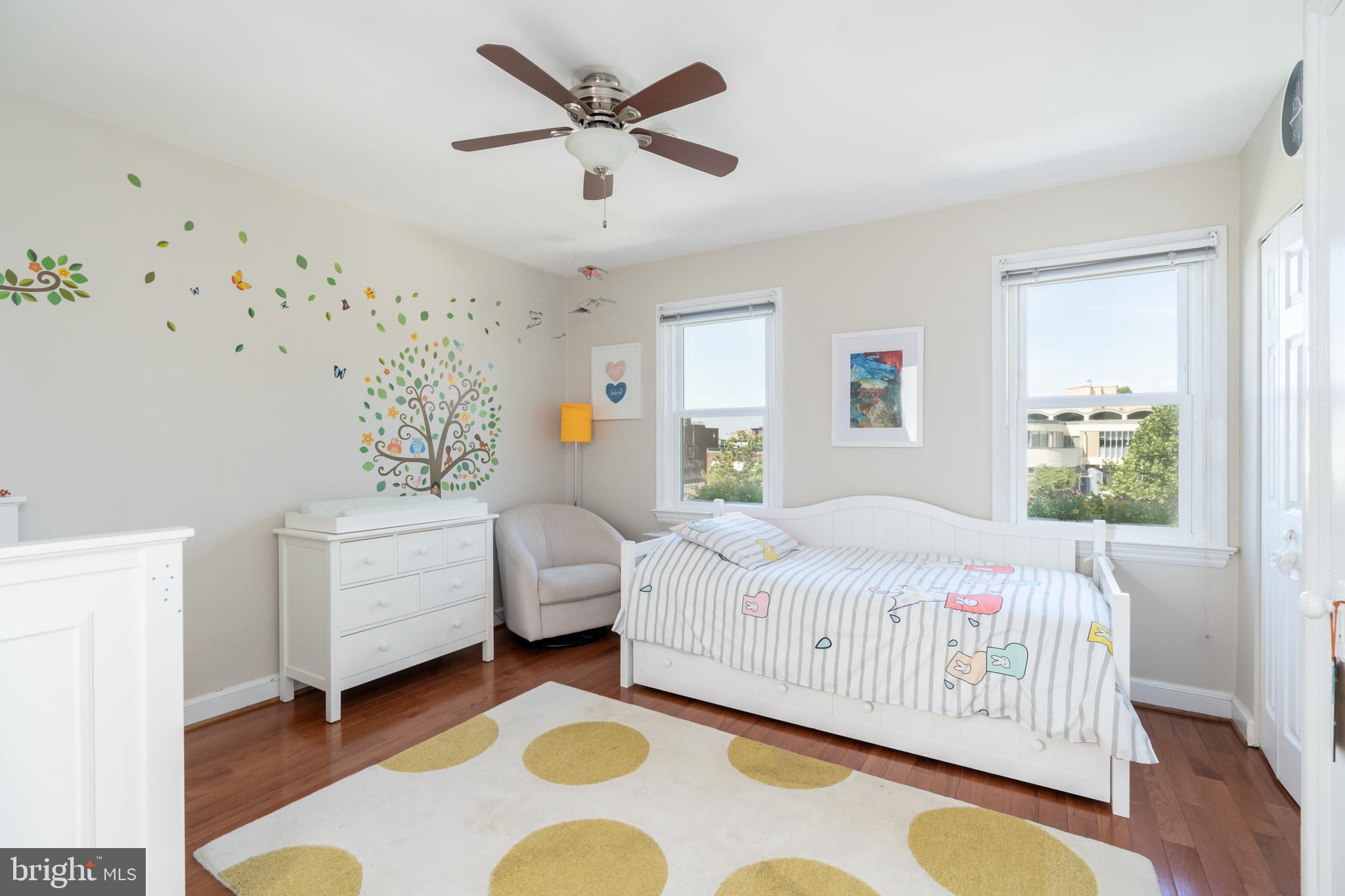 2205 Ontario Road Northwest Washington, DC 20009 - Photo 18 of 31 Bedroom #1 with sunny exposure and HW floors.