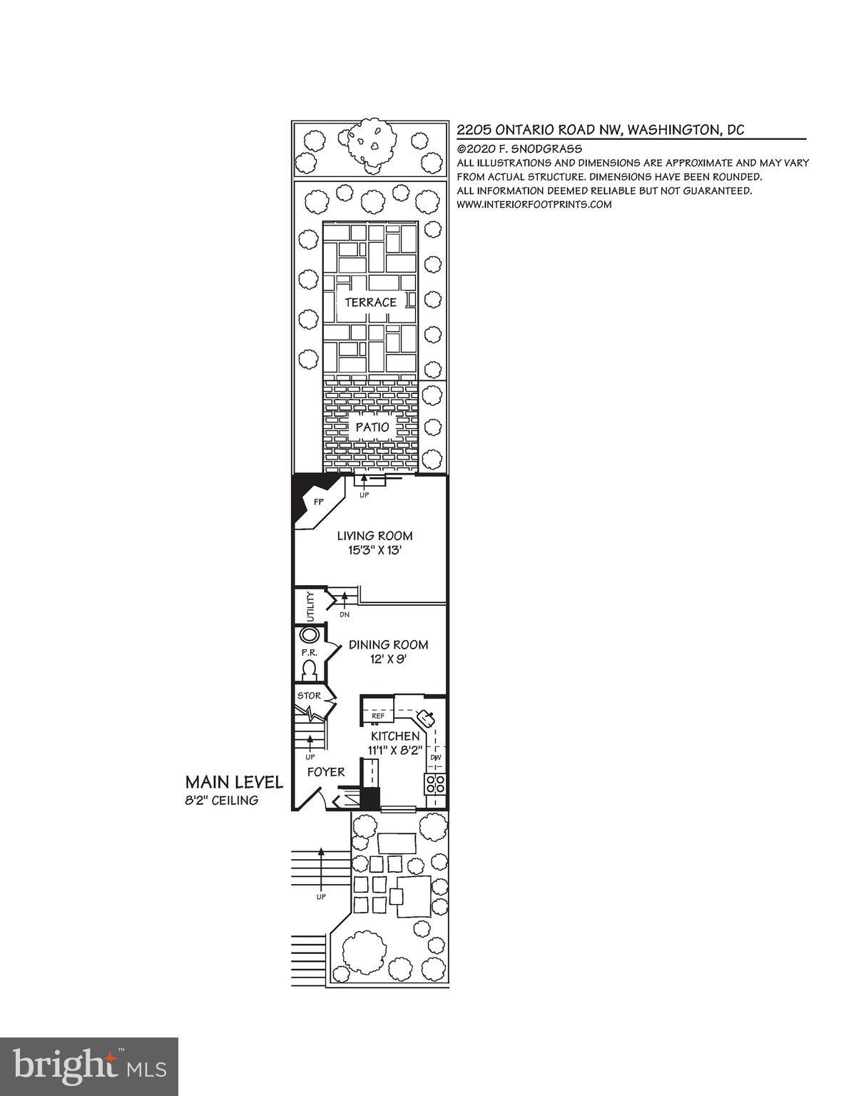 2205 Ontario Road Northwest Washington, DC 20009 - Photo 30 of 31 Floorplan - 1st floor