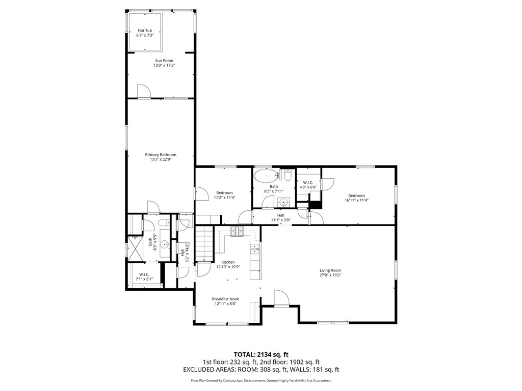 323 Crum Road Templeton, CA 93465 - Photo 55 of 59 Main level sq ft estimated by photographer