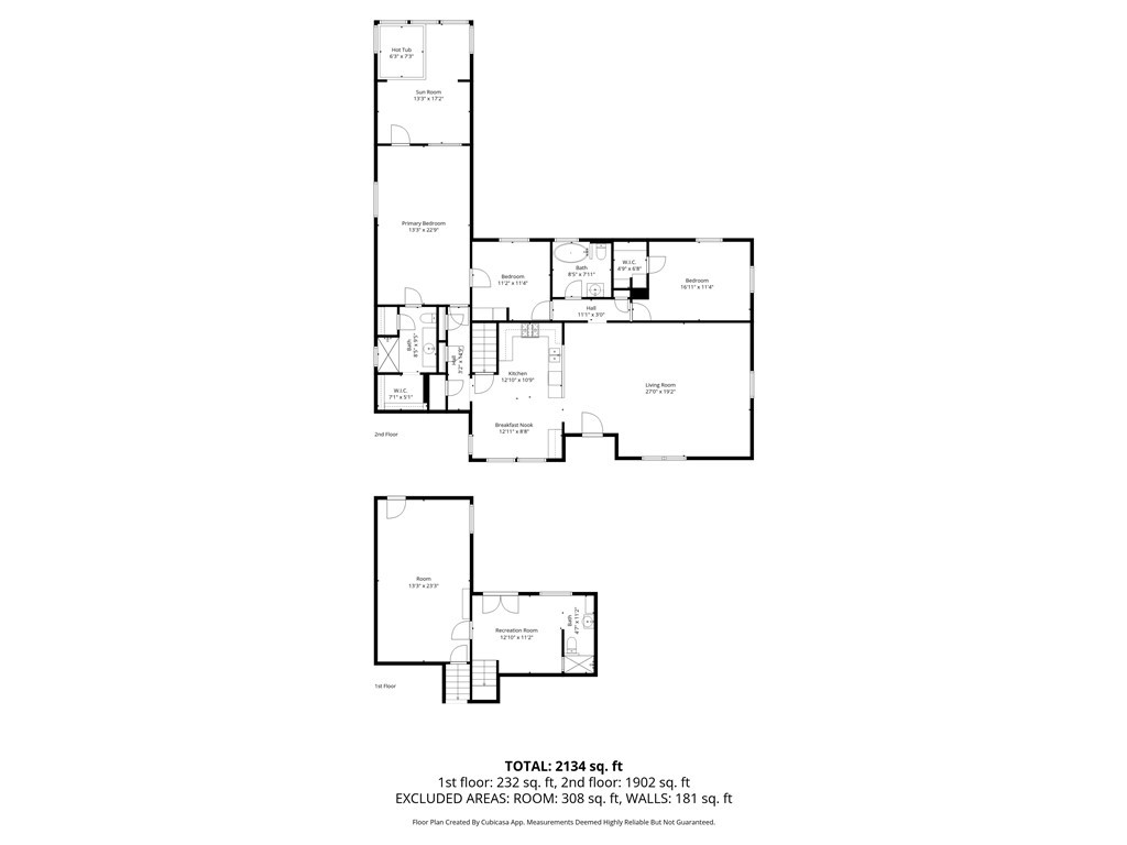 323 Crum Road Templeton, CA 93465 - Photo 59 of 59 Floor plan of main residence sq ft estimate by photographer